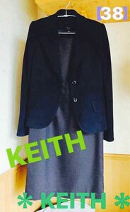 【未使用】＊ KEITH ＊ スーツ　JK+ジャンスカ　就活　入学式 フォーマル セレモニー セットアップ 【38】