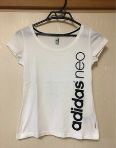 ★☆adidas neo アディダスネオ 半袖 Ｔシャツ 白 S★☆ ホワイト トップス