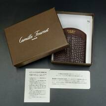 激レア品☆未使用品☆ Camille Fournet（カミーユ・フォルネ）社製 　アリゲーター革 マネークリップ（札ばさみ）☆時計ベルト_画像9