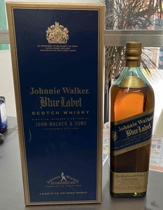 ★JohnnyWalker ジョニーウォーカー BLUE LABEL ブルーラベル 1000ml 40% スコッチ ウイスキー 箱あり★未開栓★