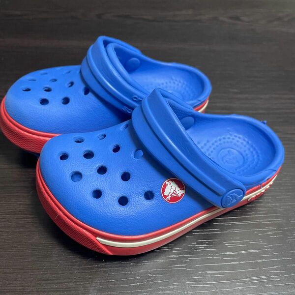 クロックス CROCS 12837 青　赤　c4/5 13㎝