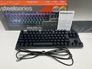 極美品 SteelSeries Apex Pro TKL JP 2023 ゲーミング キーボード 日本語配列 ラピッドトリガー PC 周辺機器 動作確認済 質セブン C