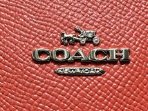 極美品 COACH 2wayハンドバッグ レッド系 F11925 ショルダーストラップ付き クロスビー キャリーオール レディース 福井県質屋の質セブン_画像7