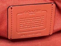 極美品 COACH 2wayハンドバッグ レッド系 F11925 ショルダーストラップ付き クロスビー キャリーオール レディース 福井県質屋の質セブン_画像8