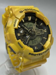 新品 CASIO G-SHOCK カモフラージュシリーズ GA-110CM-9AJF イエロー 迷彩 クォーツ腕時計 デジアナ メンズ 福井県質屋の質セブン