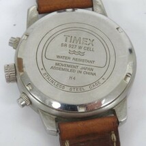 ♪tyom 1324-1 192 稼働品 TIMEX タイメックス SR927WCELL メンズ クオーツ 腕時計 ホワイト文字盤 クロノグラフ 腕周り約18.5㎝_画像3