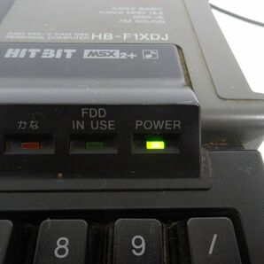 tyom 1249-1 539 SONY ソニー FDD HIT BIT MSX2+ HB-F1XDJ パソコン MSX 通電okの画像4