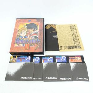 tyom 1249-1 578 Amaranth III PC-9801 3.5 5枚組　風雅システム PCゲーム レトロ フロッピーディスク