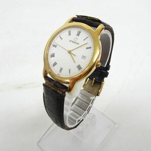 ♪tykh 1266-5 201 稼働品 ETERNA エテルナ 2100.22 ホワイト文字盤 腕時計 スイス製 クォーツ式の画像7