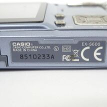 ■tykh1333-1 285 CASIO カシオ EXILIM EX-S600 コンパクトデジタルカメラ 6.2-18.6mm 通電ok シャッターok_画像7