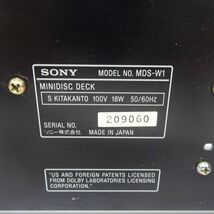 tyhd 1309-1 392 SONY ソニー MDS-W1 MDプレイヤー 通電ok 要メンテナンス必要_画像7