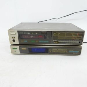 tyom 1315-1 167 SONY ソニー TC-V7/PT-V5 テープレコーダー オーディオタイマー 2点 通電ok まとめて オーディオタイマーエラー表示あり。