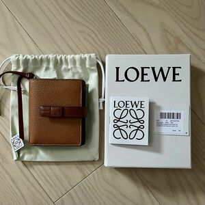 LOEWE ロエベ コンパクトジップウォレット ライトキャメル/ピーカン 二つ折り財布