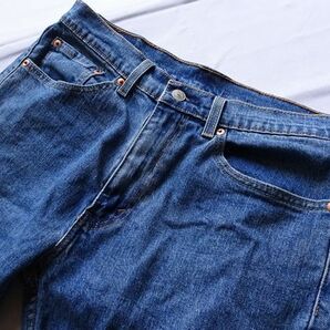 Levi's505/リーバイス/ジーンズ/デニムパンツ/ジップフライ/テーパードシルエット/インディゴブルー/32インチ(4/19R6)の画像6