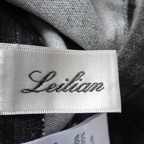 Leilian/レリアン/フード付ベスト/ストレッチ性デニム風素材/前ジップアップ/フードTシャツ系素材/黒/ブラック/サイズ11(4/30R6)の画像3