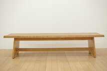 karimoku カリモク家具 ベンチ kobiki 木挽 栓材 生成色 長椅子 イス ダイニングチェア 食卓椅子 ナチュラル カントリー 和家具_画像4