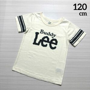 ［　Buddy Lee　］１２０ｃｍ　オフホワイト　白　ロゴ　半袖　Ｔシャツ
