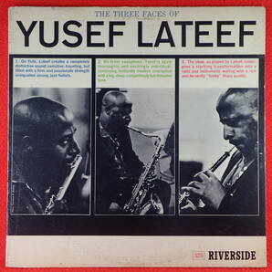 千円開始★神洗浄【ギガレア★奇跡の美盤★US廃盤 RIVERSIDE MONO 青小ラベル】★YUSEF LATEEF/THE THREE FACE OF★RON CARTER,HUGH LAWSONの画像1