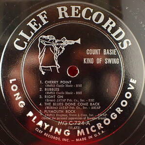 千円開始★神洗浄【ギガレア★奇跡の美盤★US完オリ CLEF MONO トランペッタ- 溝】★COUNT BASIE/King of Swing★Ernie Wilkins,Thad Jonesの画像4