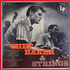 千円開始★神洗浄【超メガレア★希少マト1★US極美盤★COLUMBIA★MONO 6EYE CBS無 両溝】★CHET BAKER ＆ Strings★Zoot sims,Russ Freemanの画像1