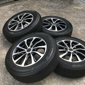 美品 195/65r15 5穴 PCD114.3 6J ET+45 ハブ径約73mm タイヤホイールセット ブリジストン エコピア  NH200  ♪♪の画像2