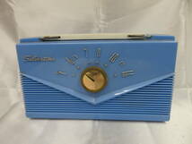 【昭和レトロ】USA製　Silvertone　真空管ラジオ　シルバートーン　8211　Blue　現状品 _画像1