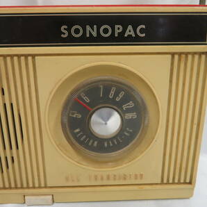 【昭和レトロ】SHARP シャープ BPG-707 SONOPAC ソノパック ラジオ/ポータブル/レコードプレーヤー 現状品の画像2