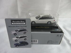 3.【KYOSH】京商　メルセデスベンツミニカーコレクション　1:64「Mercedes-Benz Typ E320」ホワイト　保管品