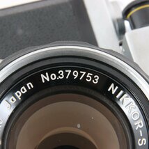 1円～ Nikon ニコン 一眼レフフィルムカメラ F フォトミック FTN　/　NIKKOR-S Auto 1.4 50mm　【動作未確認品】_画像5