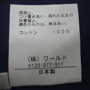 TAKEO KIKUCHIKI タケオキクチ 半袖Tシャツ 新品未使用 タグ付き Vネック 袖裏ボーダー ネイビー Mサイズ 夏 メンズ Y-665いの画像9