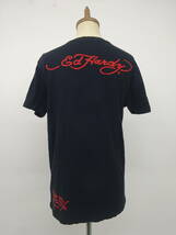 Ed hardy　エドハーディー　半袖Tシャツ　プリントTシャツ　タイガー　ブラック　Ｌ　夏　レディース　Y-596お_画像4