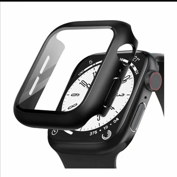 Apple Watch ケース Series 8/7/6/5/4/SE2/SE 44mm PC素材 強化ガラス アップルウォッチ 