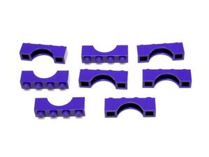 レゴ★未使用！濃紫色の１×４アーチ型ブロック８点セット