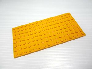 レゴ★未使用！裏もくっつくパステルオレンジのベースプレート(8X16)