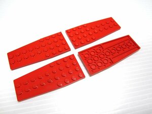 レゴ★未使用！飛行機の翼プレート２ペアセット（赤色・４×９）
