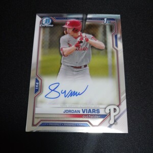  2021 Topps Bowman Chrome Jordan Viars Auto 1st