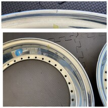 難有り BBS 16inch 2.0J 純正アウターリップ 2枚 BBS RS 2.0×16 outer lips for sale_画像8