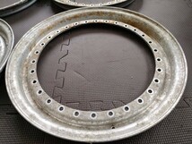 難有り BBS 15inch 0.5J 純正 アウターリップ 4枚 BBS RS 0.5×15 outer lips for sale_画像3