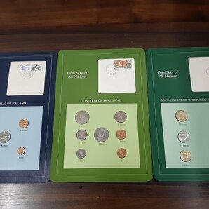 0401U105 世界のコイン コインシート 硬貨 おまとめ ユーゴスラビア アイスランド マレーシア パナマ ソロモン諸島 マルタ島 等の画像2