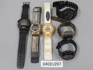 0402U207　腕時計　ジャンク品　おまとめ6点　CASIOカシオ　G-SHOCK　Baby-G　など