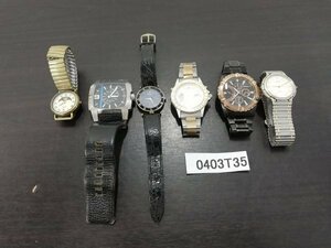 0403T35　腕時計　ジャンク品　おまとめ6点　SEIKOセイコー　DIESEL　など　