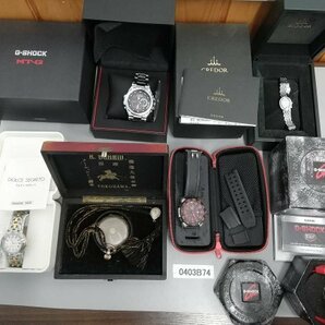 0403B74 腕時計 懐中時計 ジャンク品 おまとめ G-SHOCK R.SGHMID.YOKOHAMA. など ケース入り ※追加画像有りの画像1