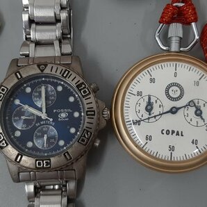 0403U125 時計 腕時計 懐中時計 ジャンク品 おまとめ SEIKO FOSSIL COPAL CITIZEN などの画像3