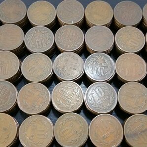 0404S4 日本 現行 貨幣 硬貨 昭和 10円玉 ギザ10 1,202枚 おまとめの画像7