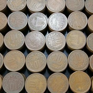 0404S4 日本 現行 貨幣 硬貨 昭和 10円玉 ギザ10 1,202枚 おまとめの画像5