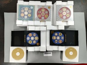 0404A42　日本　記念硬貨　おまとめ5点　PROOF COIN SET　2001　2002　2004　