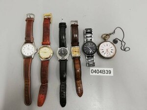 0404B39　腕時計　懐中時計　ジャンク品　おまとめ　Swatchスウォッチ　エンポリオアルマーニ　など