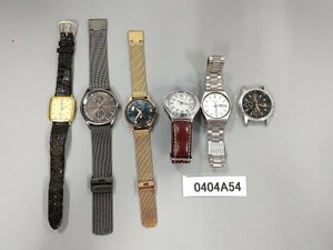 0404A54　腕時計　文字盤　ジャンク品　おまとめ6点　SEIKOセイコー　SKAGEN　など