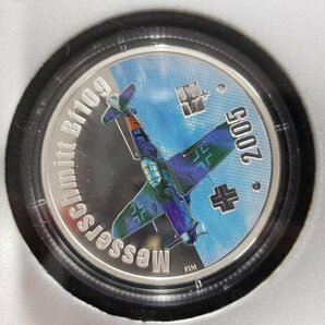 0404M21 世界のコイン 記念硬貨 カラーコイン EROL DEL CIELO 戦闘機の画像3