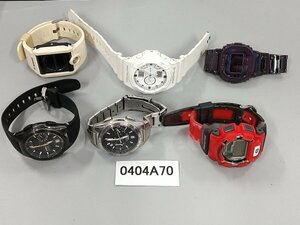 0404A70　腕時計　ジャンク品　おまとめ6点　CASIOカシオ　G-SHOCK　など